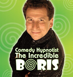 Comedy Hypnotist Incredible Boris color poster
